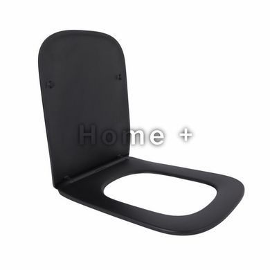 Qtap Сиденье для унитаза (Tern New) 435x344x50 мм, Matt Black, с микролифтом, Slim Duroplast, Quick Release SD00053478 фото