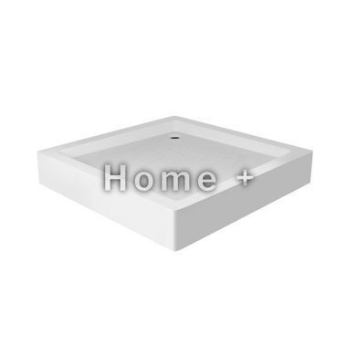 Набор Lidz душевая кабина Wawel SC90x90.SAT.LOW.GR, стекло тонированное 4 мм + поддон Mazur SD00048613 фото