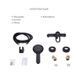 Комплект смесителей для ванной комнаты Lidz Latwa 001Black+Lidz Latwa 006Black+Lidz Latwa 005Black+Lidz Latwa