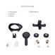 Комплект смесителей для ванной комнаты Lidz Latwa 001Black+Lidz Latwa 006Black+Lidz Latwa 005Black+Lidz Latwa