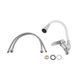 Смеситель для кухни Lidz Tani 008F3 с гибким изливом (k40) LDTAN008F3WCR37037 White / Chrome