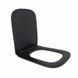Qtap Сиденье для унитаза (Tern New) 435x344x50 мм, Matt Black, с микролифтом, Slim Duroplast, Quick Release