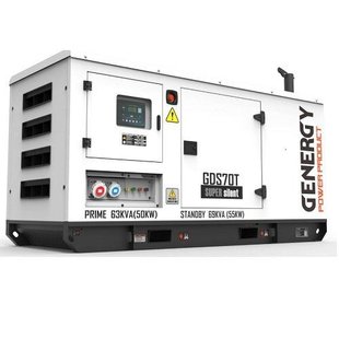 Генератор дизельний GENERGY GDS70T 55 кВт 240211090 фото