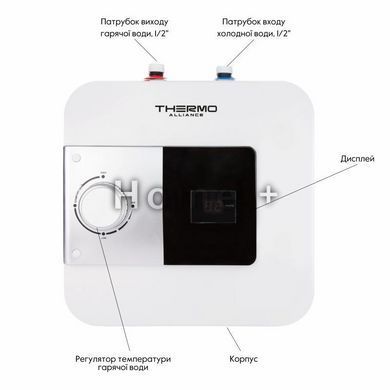 Водонагрівач Thermo Alliance 10 л під мийкою, мокрий ТЕН 1,5 кВт (SF10S15N) SD00036044 фото