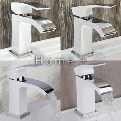 Змішувач для раковини Qtap Swan Cascada QTSWA270CRW45568 Chrome/White SD00051692 фото