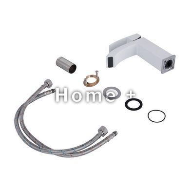 Змішувач для раковини Qtap Swan Cascada QTSWA270CRW45568 Chrome/White SD00051692 фото