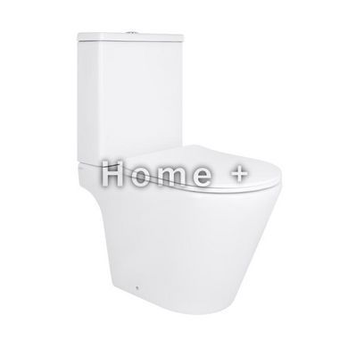 Унітаз підлоговий Qtap Dove Rimless безобідковий із сидінням Soft-close WHITE QT06228380BW SD00052622 фото