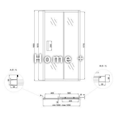 Душевая дверь в нишу Lidz Aria SD100x185.CRM.FR, стекло Frost 5 мм SD00039877 фото