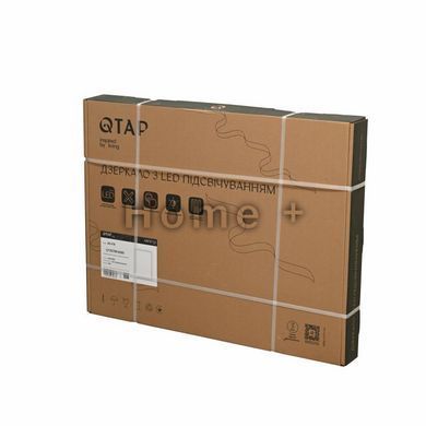 Дзеркало Qtap Mideya (MI2) 600х800 з підсвічуванням LED Touch, з антизапітнінням, диммером, рег. яскравості QT2078F6080 SD00054602 фото