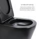 Комплект 2 в 1: унитаз напольный Qtap Scorpio Matt Black QT14226088AMB + набор гигиенического душа Lidz Aria Black