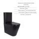 Комплект 2 в 1: унитаз напольный Qtap Scorpio Matt Black QT14226088AMB + набор гигиенического душа Lidz Aria Black