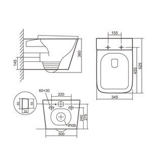 Унітаз підвісний Qtap Tern Ultra Quiet із сидінням із сидінням Soft-Close WHITE QT17332303AW SD00052570 фото