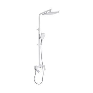 Душова система універсальна Qtap Swan Cascada на три споживачі (з виливом) QTSWA111CRW45570 Chrome/White SD00051694 фото