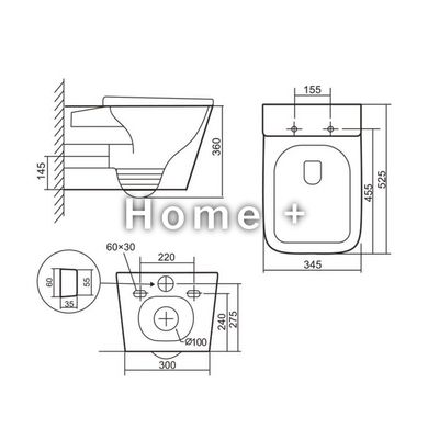 Унітаз підвісний Qtap Tern Ultra Quiet із сидінням із сидінням Soft-Close WHITE QT17332303AW SD00052570 фото