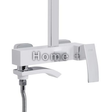 Душова система універсальна Qtap Swan Cascada на три споживачі (з виливом) QTSWA111CRW45570 Chrome/White SD00051694 фото