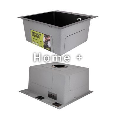 Акційний набір Lidz: мийка Handmade H4545 Black PVD Decor 2,5/0,5 мм + K01B Кошик для кухонної мийки SD00057082 фото