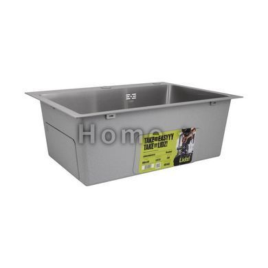 Мийка для кухні інтегрована Lidz Handmade H5843 Brushed Steel 3,0/1,0 мм LDH5843BRU49442 SD00055566 фото
