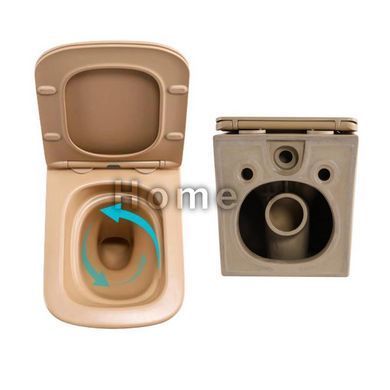 Комплект Qtap Tern Beige 3 в 1: унитаз подвесной Ultra Quiet + биде подвесное + раковина накладная QTTERSB49163 SD00055287 фото