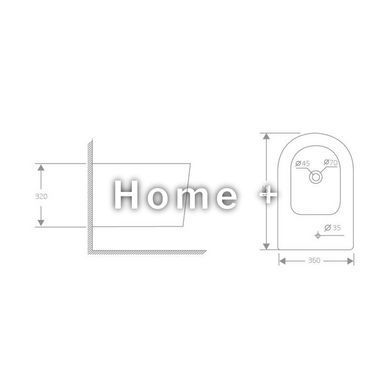 Биде подвесное Qtap Swan 485х360х320 мм, White QT16555379W SD00054236 фото