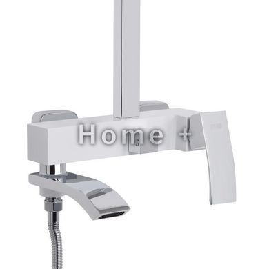 Душова система універсальна Qtap Swan Cascada на три споживачі (з виливом) QTSWA111CRW45570 Chrome/White SD00051694 фото