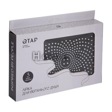 Лійка для верхнього душу Qtap Hlavova 260x180 мм прямокутна QTHLA107CRM45784 Chrome/Black SD00051908 фото