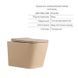 Комплект Qtap Tern Beige 3 в 1: унитаз подвесной Ultra Quiet + биде подвесное + раковина накладная QTTERSB49163