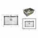 Мийка для кухні інтегрована Lidz Handmade H5843 Brushed Steel 3,0/1,0 мм LDH5843BRU49442