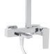 Душова система для ванни Gemini, Chrome (k35) на три споживача (з виливом) QT51103KNC Qtap