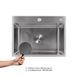 Мийка для кухні інтегрована Lidz Handmade H5843 Brushed Steel 3,0/1,0 мм LDH5843BRU49442