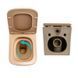 Комплект Qtap Tern Beige 3 в 1: унитаз подвесной Ultra Quiet + биде подвесное + раковина накладная QTTERSB49163