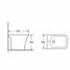 Біде підлогове Qtap Quadro 525&times;340&times;400 мм, White QTPRE29W49124