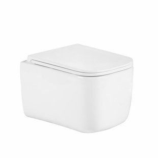 Унітаз підвісний Qtap Gemini Ultra Quiet 485&times;340&times;350 мм, White, з сидінням Slim Duroplast / Soft-close / Quick Release SD00055243 фото