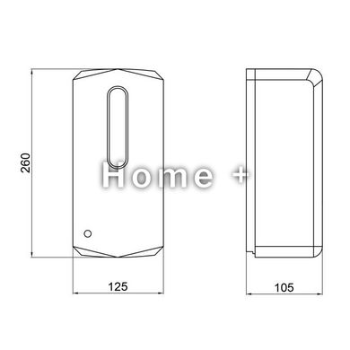 Дезінфектор для антисептика сенсорний Qtap Zdraví 17011WH SD00049037 фото