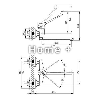 Смеситель для кухни Lidz (CRM) Watt 83009 SD00040966 фото