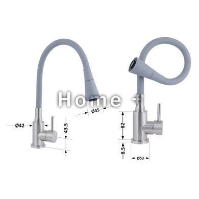 Смеситель для кухни Lidz Aria 015F31 с гибким изливом (k35) LDARI015F31GNK31871 GNK SD00037972 фото