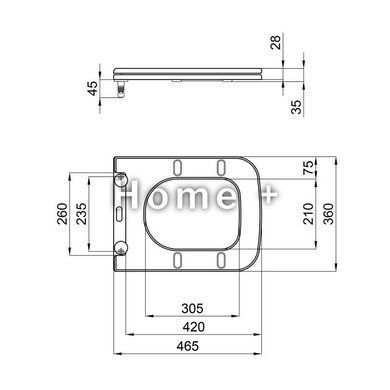 Сидіння для унітаза Qtap (Tern) з мікроліфтом Slim QT99HXU10W SD00046073 фото