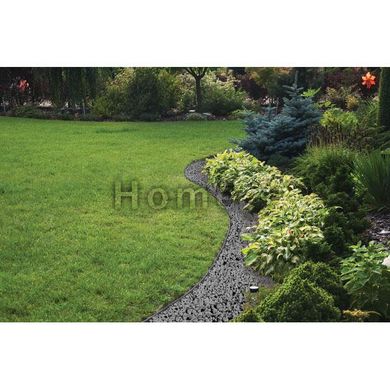 Бордюр газонний 40мм х 10м з комплектом кілків, EASY BORDER, графіт, OBEGY4010SET