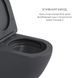 Комплект Qtap Robin Anthracite 3 в 1: унітаз підвісний Ultra Quiet + біде підвісне + раковина накладна QTROBAN49157