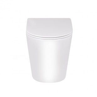 Підлоговий унітаз Qtap Swan безобідковий із сидінням Soft-close QT16223178W SD00045432 фото
