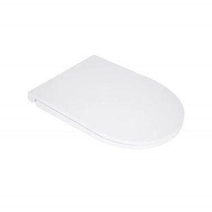 Сидіння для унітаза Qtap (Kolibri) 455&times;360&times;30 мм, White, з мікроліфтом Slim Duroplast, Quick Release QTST179W49488 SD00055612 фото