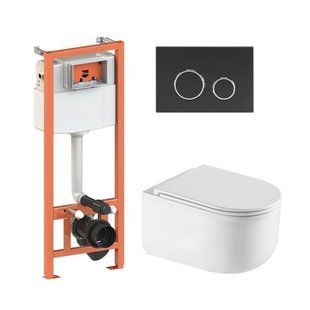 Готове рішення Qtap для ванної кімнати: підвісний унітаз Taurus Ultra Quiet + комплект інсталяції Nest 4 в 1 SD00052278 фото