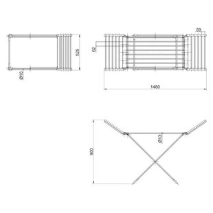 Сушарка для білизни електрична Qtap Breeze (SIL) 57702 з терморегулятором. SD00034698 фото