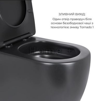 Комплект Унитаз напольный Robin Ultra Quiet 660x360x855 Black + Биде напольное Robin SD00054052 фото