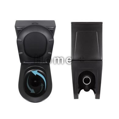 Комплект Унитаз напольный Robin Ultra Quiet 660x360x855 Black + Биде напольное Robin SD00054052 фото