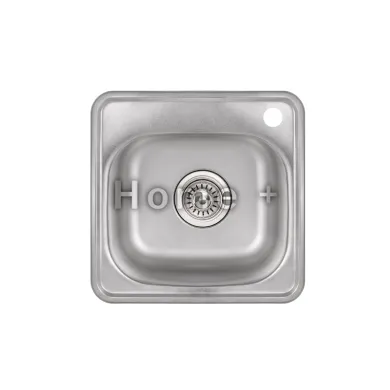 Кухонна мийка Lidz 3838 0,6 мм Satin (LIDZ3838POL06)