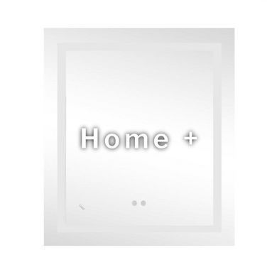 Дзеркало Lidz Kubis 700х800 з LED-підсвіткою Touch, з антизапотіванням, з димером, рег. яскравості Reverse SD00052333 фото
