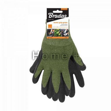 Рукавиці захисні латексні, TERMO GRIP GREEN, розмір 10, RWTGG10 1774718839 фото