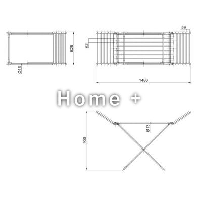 Сушарка для білизни електрична Qtap Breeze (SIL) 57702 з терморегулятором. SD00034698 фото