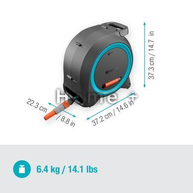 Котушка Gardena Dual Hose Box настінна та наземна 11 мм 25 м 18695-28.000.00 фото