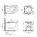 Напольный унитаз Qtap Swan безободковый с сиденьем Soft-close QT16223178W